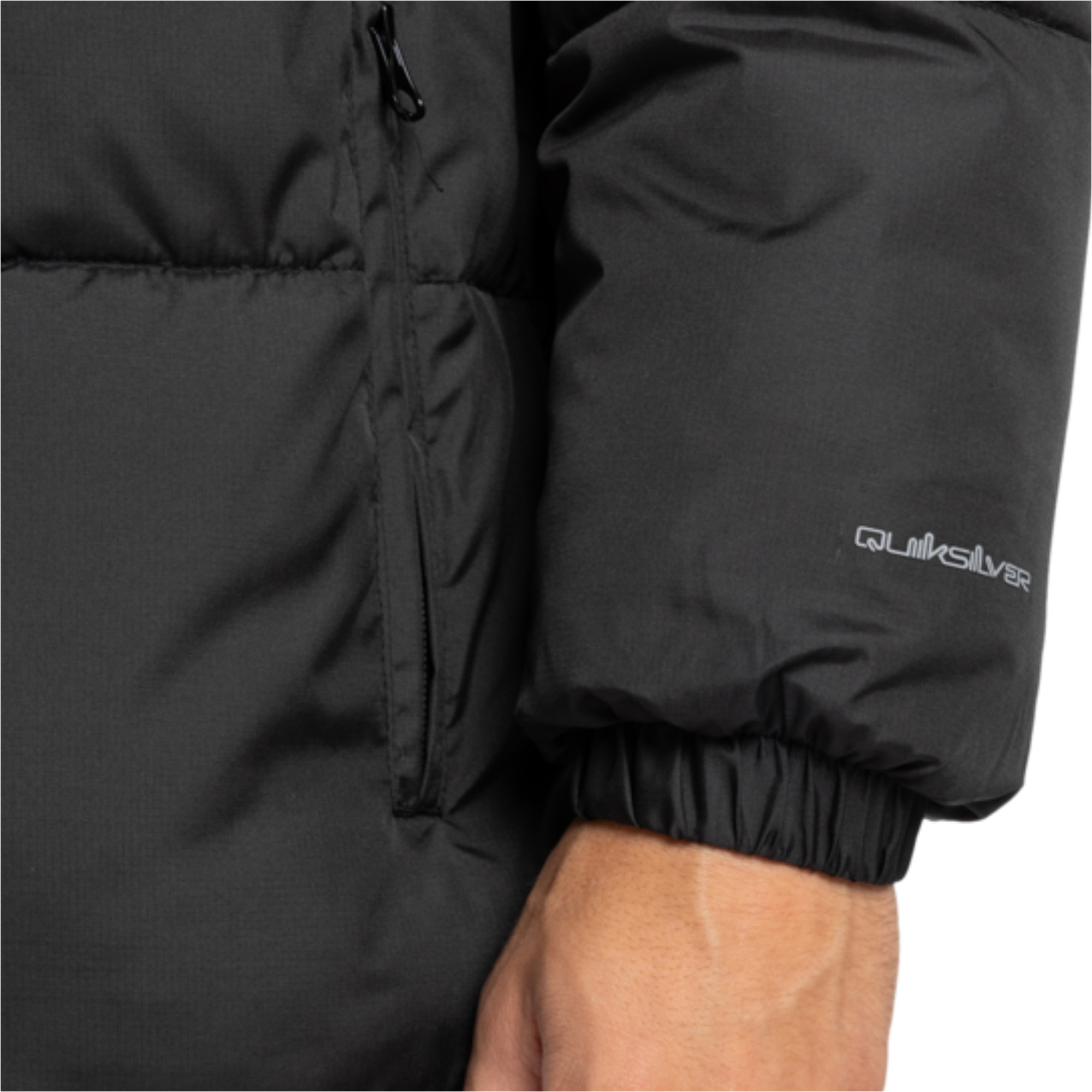 2025 Quiksilver Mens Cold Days Puffer Jacket EQYJK04173 - Black